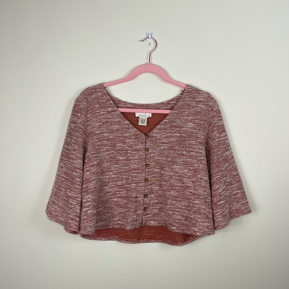 Urban Romantics Semi Cropped Blouse Size M